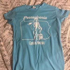 Captain Morgan Pennsylvania Graphic Tee in Light Blue